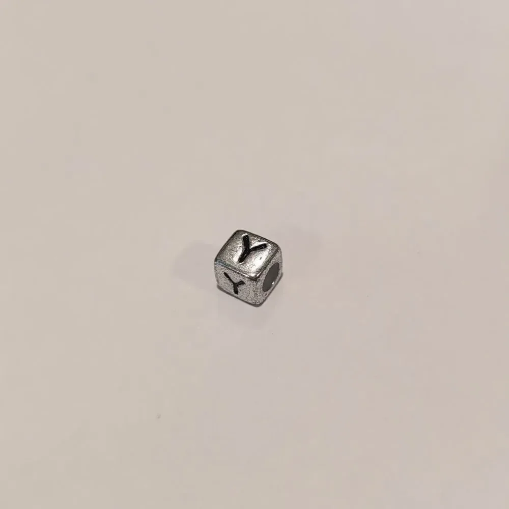 Silver Y‎ Spacer Charm for Pandora Style Bracelet